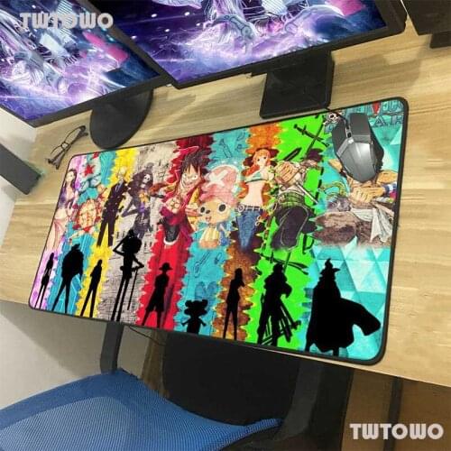 Big Mouse Pad Game Black Seam Anime One-piece Computer Keyboard Custom Table Mat Rubber Non-slip Coaster Desk Mat