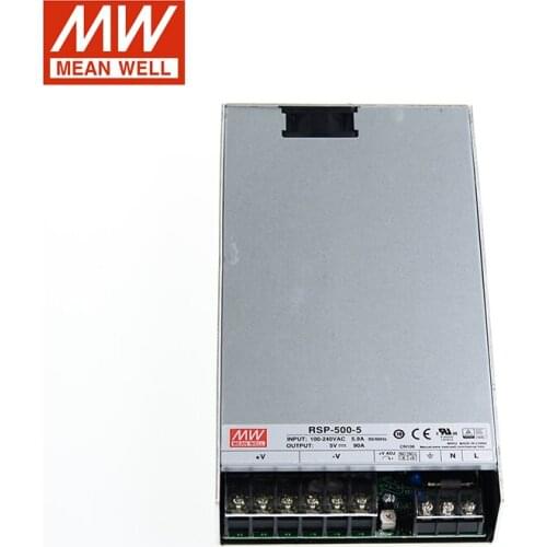 MEAN WELL RSP-500-5 Switching Power Supply 110V/220V AC to 5V DC 90A 450W Meanwell Transformer PFC LED display power supply