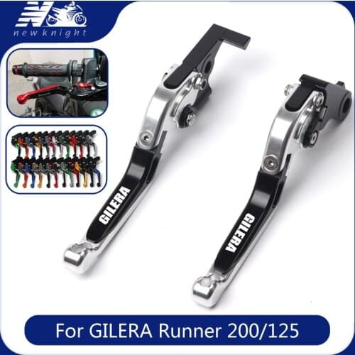For GILERA Runner 200 2003-2008 Runner 125 1997-2002 Motorcycle Accessories CNC Adjustable Folding Extendable Brake Clutch Lever