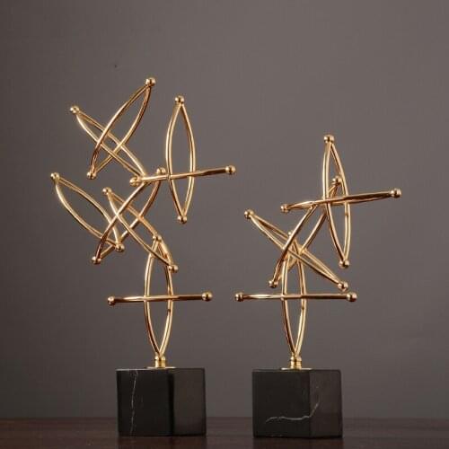 European new classical modern living room handicrafts The simplicity of Modern Neo Classical metal ornaments