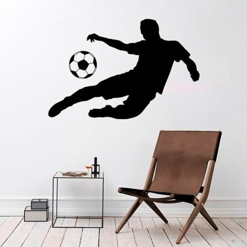 Vinyl Sticker Sport Game Training Football Footballer Decor Kids boys Room Football Club Home Decor Mural Art Vinyl Sports M-89