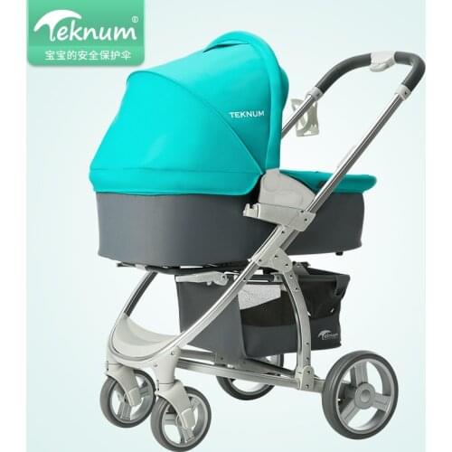 Teknum stroller stroller can sit high landscape light 0-3 years old newborn child push stroller folding