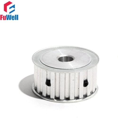 L Type L-22 Timing Belt Pulley with Keyway 22Teeth Transmission Pulley 21/27mm Belt Width Aluminum Alloy Toothed Pulley