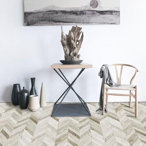 Light Chevron Floor Stickers Floor Wallpaper Waterproof Wear-Resistant Self-Adhesive Floor Tile Living Room Bedroom EWF047