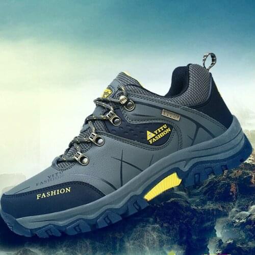 Mens Mountain Hiking Shoes Male Outdoor Antiskid Breathable Trekking Ankle Boots Outdoor Hiking Trainer Sneaker Plus Size 39-47
