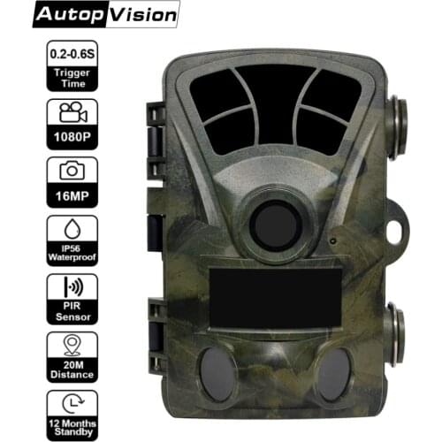 Hunting Trail Camera H885 16MP 1080P Scouting Game Camera 2.4" LCD Infrared Night Vision Outdoor Surveillance Wildlife Camera