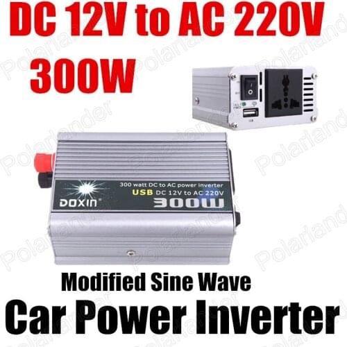 Wholesale voltage transformer modifier sine wave 12V DC to AC 220V Car Auto Power Inverter Converter Adapter 300W
