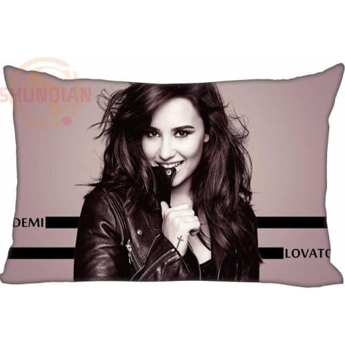 P#J12 Custom Demi Lovato Rectangle Pillowcase zipper Classic Pillow Case size cm&35X45cm W#1121Y-S12