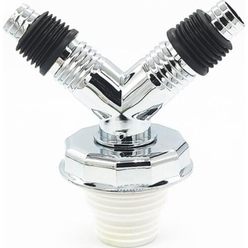 Floor Drain Joint Snap Adapter Universal Fit Sealing Ring Sewer Chrome Pipe Connector Home Washing Machine