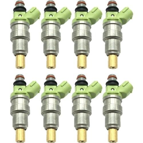 8pcs 1001-87096 800cc Fuel injector for NISSAN Skyline GT-R 200SX MITSUBISHI Lancer EVO 1-9 MAZDA RX-7 OEM 100187096