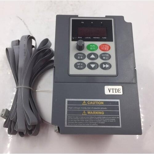 New Universal AC VFD 1.5KW 1Phase 220V VC V/F Control Digital Inverter Frequency Converter Output 400Hz 7A for Spinning Machine
