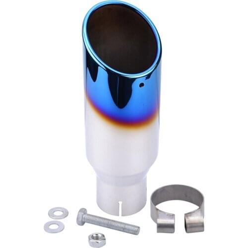 SPEEDWOW Universal 2.5" Inlet 4" Outlet Stainless Steel Exhaust Tip Pipe For 63mm or 60mm Car Styling Muffler Tail Pipe