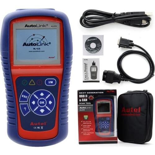 Top Quality Original Autel AutoLink AL419 OBD II & CAN Code Reader Auto Link AL 419 Update Online Auto Diagnosis Tool