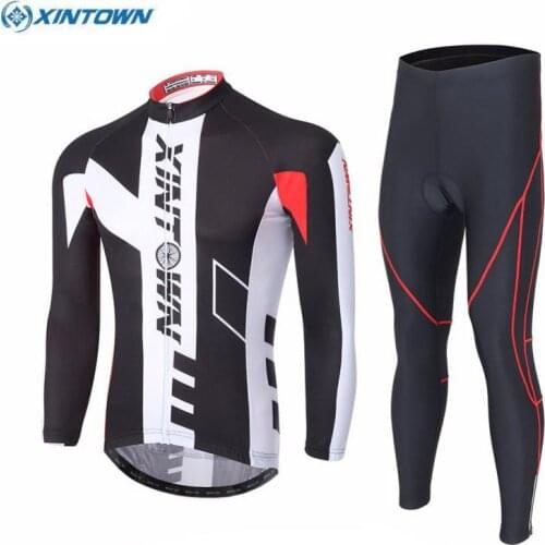 XINTOWN Team Breathable Ropa Ciclismo Mens Bike Team Cycling Jersey Pants Set Riding Jackets Sports Wear Kits
