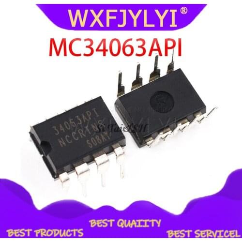 10pcs/lot MC34063API MC34063 34063 KA34063A KA34063 DIP8 DIP Boost or buck DC/DC converter