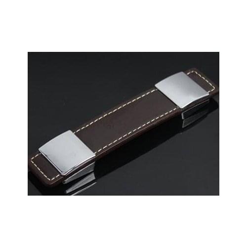96mm Leather Cabinet Handles and Knobs Furniture Handles Hardware