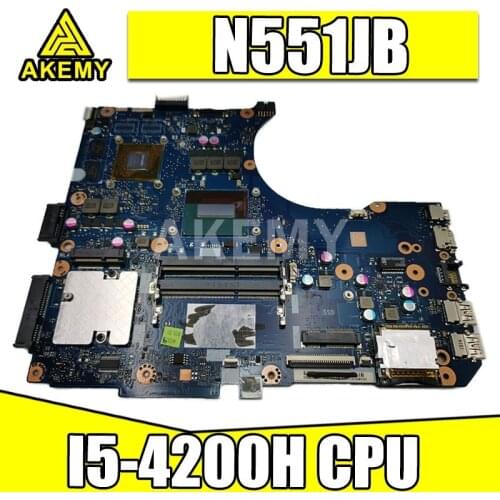 Akemy New N501JB GT940M/i5-4200H Motherboard For ASUS N551J G551J N551JK N551JW Laotop Mainboard Motherboard
