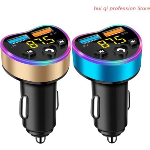Dual USB Car Charger for Phone Wireless Bluetooth-compatible Transmitter FM Mp3 Player Charger Music Handfree QC3.0