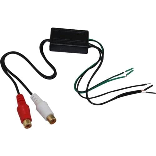Car Audio RCA Speaker High to Low Level Line Output Converter Adapter Wire