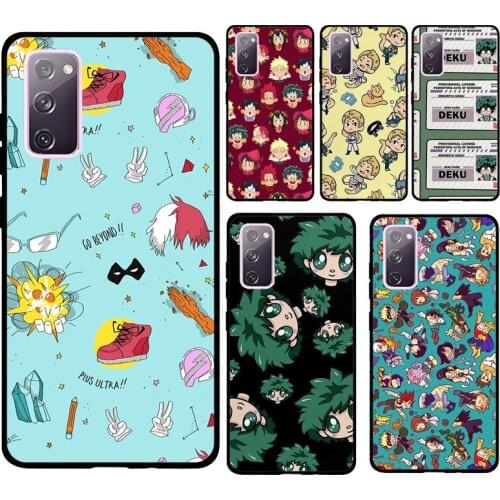 BNHA Pattern My Hero Academia Case For Samsung Galaxy S20 FE S21 Ultra S9 S8 S10 Plus Note 10 Note 20 Ultra Back Cover