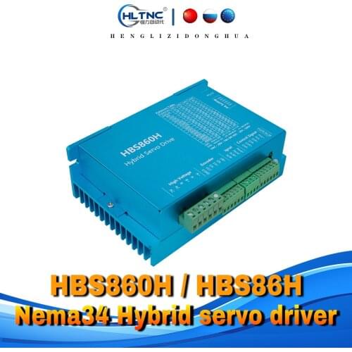 2020 promotion Hybrid servo driver HBS860H / HBS86H AC 20-70V DC 30-100V For Nema34 close loop servo motor