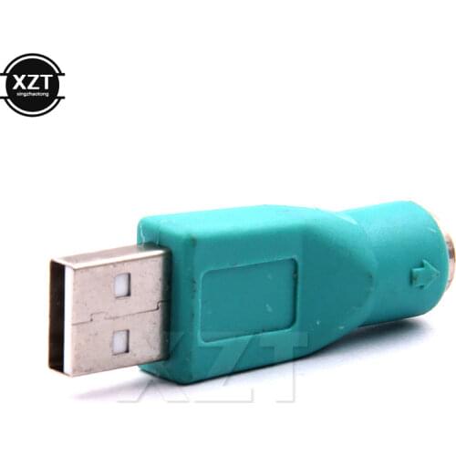 Hot Sale 50pcs/Lot New Portable USB Male To for PS2 Female Adapter Converter for Computer PC Keyboard Mouse