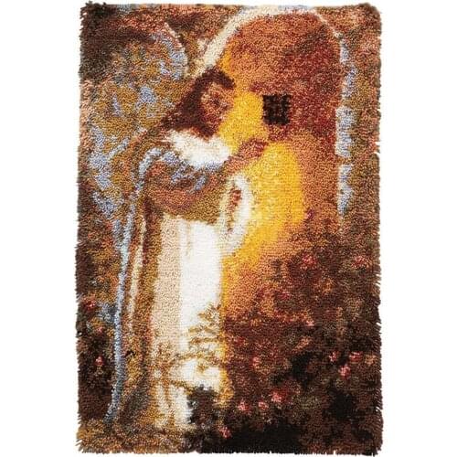 Hobby Crafts Carpet Embroidery Tapestry Latch Hook Rugs Kits for Adults With Printed Pattern Canvas Home Decoration