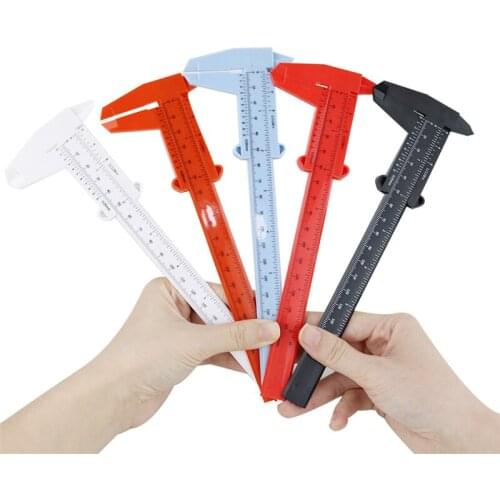 Eyebrow Guide Ruler Double Scale Sliding Gauge Reusable Tattoo Permanent Makeup Eyebrow Eyelash Measuring Ruler Plastic Caliper