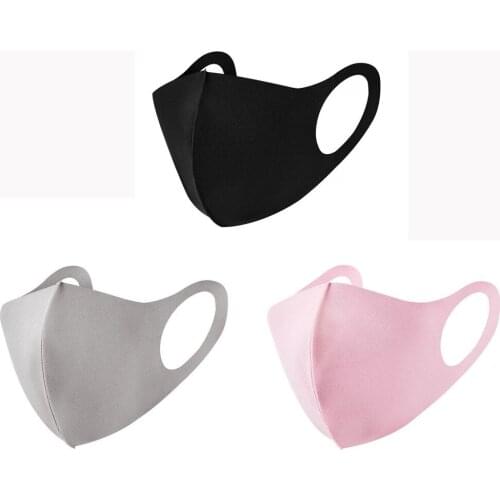 3 Pcs Cotton Ski Fasemask Reusable Adults Fashion Solid Washable Fase Maksk For Germ Protection For Adults Breathabel Bandana