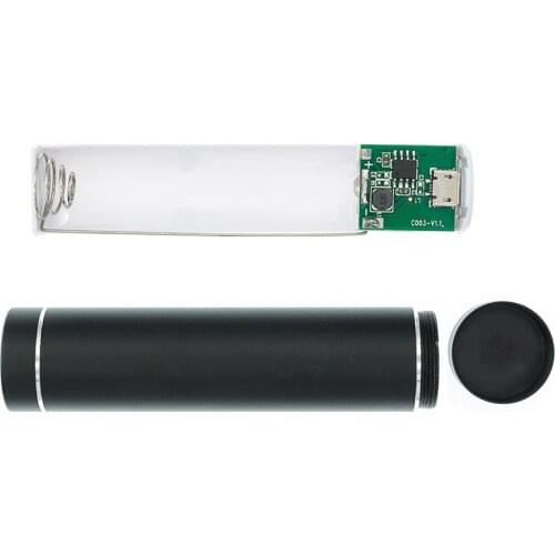 Metal Power Bank DIY Kit Storage Case Box Free welding Suit 1X 18650 Battery 5V 1A USB External Charger smart phone