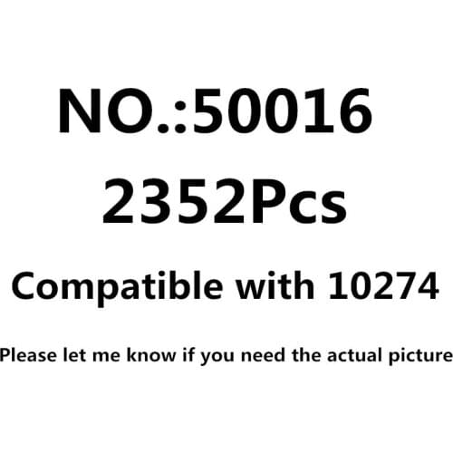 50016 2352pcs Movie Series Ghost bustersd Car Model Building block bricks Compatible with 10274 810028 Toys kids Christmas Gifts