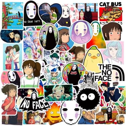 PVC Decals Anime Cartoon Stickers Waterproof Laptop Stickers 50 Pcs DIY IDeals for Cars Skateboard Luggage Luggage Water Bottle