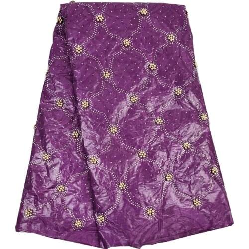 New arrival Blue african BAZIN riche getzner fabric with Embroidery lace african Guinea Brocade cotton fabric B17072601