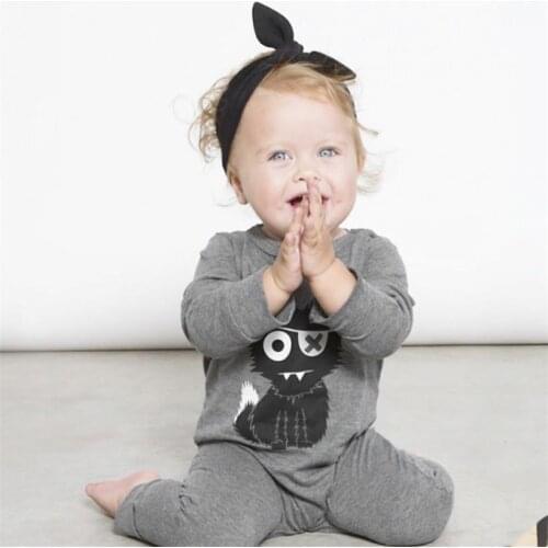 New Long Sleeve Baby Romper Cartoon Baby Boy Clothes Newborn Cotton Baby Girl Clothing Jumpsuit Infant Clothing Cute Cat Product