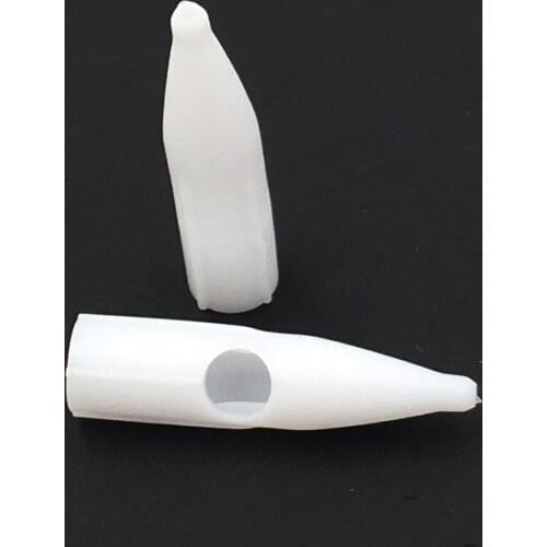 Freeshipping 100Pcs/Lot White 3RL Origianl Plastic Permanent Makeup Mosaic Machine Dragon Machine Needle Caps