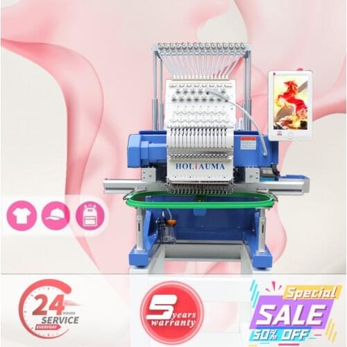 Like TAJIMA 15 Needle Industrial Touch Screen Single Head Computerized Embroidery Machine