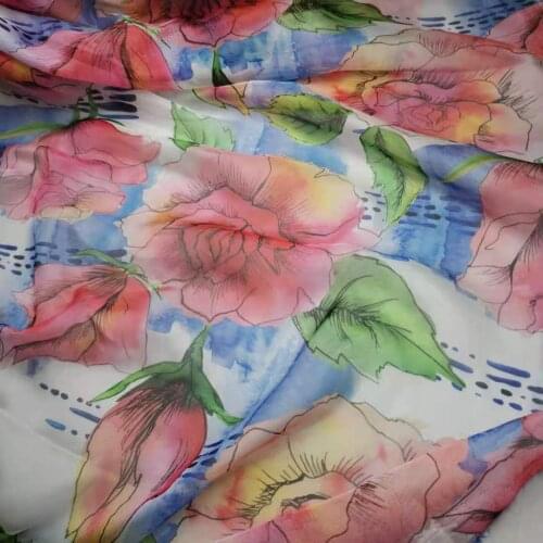 ON Sale Sewing Fabric Flowing 30D Chiffon Thin Costume Material DIY Stage Cosplay