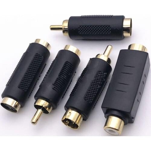 RCA male to S-video female audio conversion plug AV female to S-video female to video male adapter