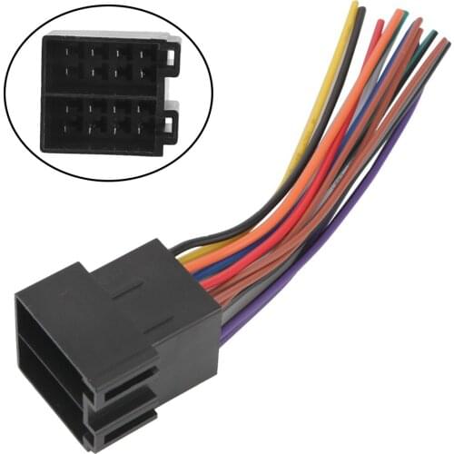 Universal Radio Wire Power Adapter 1pc Antenna Stereo Cable Harness Male ISO Connector Plug Car Accessories