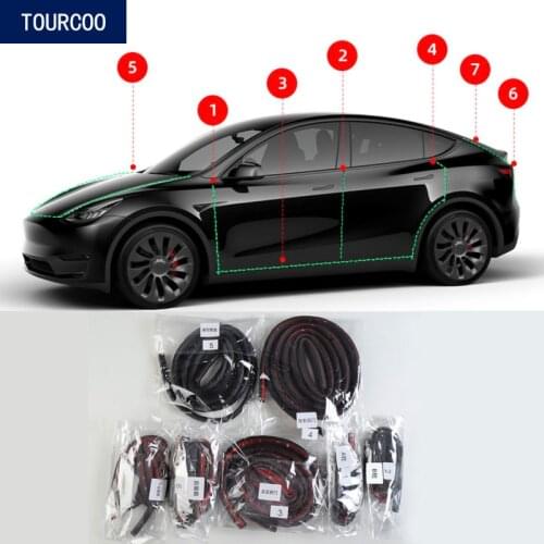 For Tesla Model Y Whole Car Sealing Strip Noise Reduction Damping Accessories