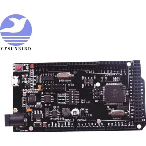 WEMOS Mega +WiFi R3 ATmega2560+ESP8266 (32Mb memory), USB-TTL CH340G. Compatible for Arduino Mega, NodeMCU, WeMos ESP8266