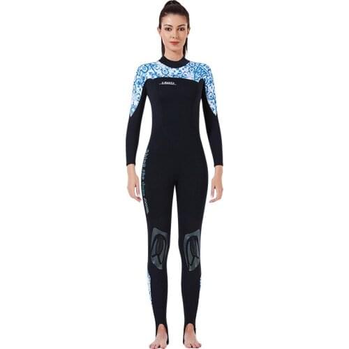Womens Mens 1.5mm Neoprene Thermal Warm Full Body Wetsuit Stretchy Diving Suit For Scuba Diving Surfing Snorkeling Swimming