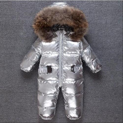 Winter childen down jackets thicker warm hooded baby outerwear Kids Windproof ski suit jumpsuit modis down jackets Y2378