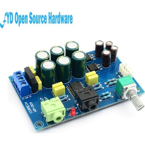1pcs TPA6120 Headphone Amplifier Board HIFI TPA6120A2 Enthusiast Headphones AMP Amplificador Zero Noise Diy/Finished