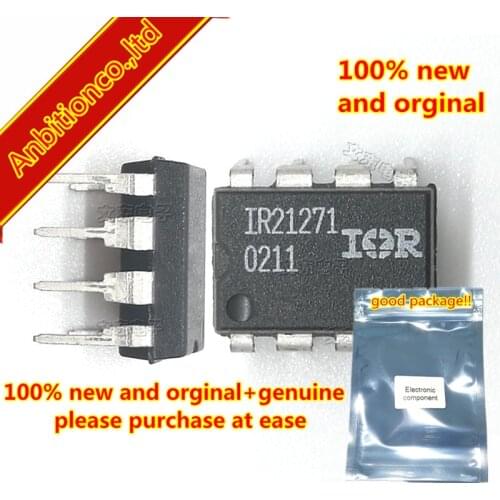 10pcs 100% new original IR21271 DIP8 CURRENT SENSING SINGLE CHANNEL DRIVER in stock