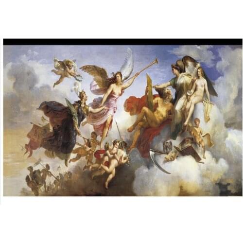 3D wallpaper custom 3d ceiling wallpaper murals Hd series frescoes on European characters 3d wall papers for living room decor