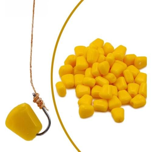 50 Pcs Corn Smell Carp Fishing Lure Silicone Soft Plastic Bait Tackle Sinking Lures China Accessories Fish Artificial Set Pond