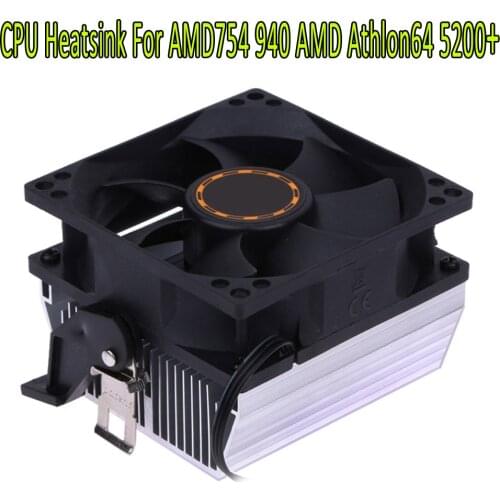 80*80*25mm Silent 3pin CPU Cooling Cooler Fan CPU Heatsink 7 Blade For AMD for AMD754 939 940 AMD Athlon64 5200