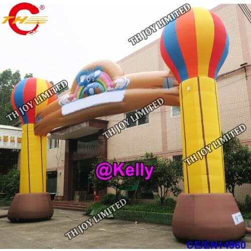 Free shipping customized ground open inflatable archdoor for sale, portable inflatable arch board for outdoor advertising