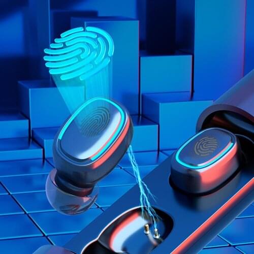 BT5.0 Mini TWS Earbuds Wireless Headphones Touch Control Sport In-ear Earphones with Mic Charging Case Battery Digital Display